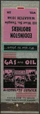 very old GAS STATION matchbook cover from SALT LAKE CITY, UT utah ATLAS TIRES
