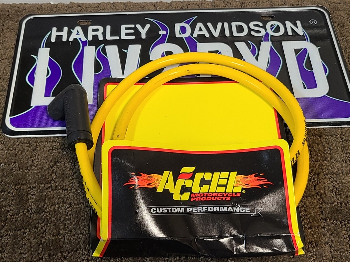 Accel Yellow 8.8mm Spark Plug Wire Harley Davidson K Model