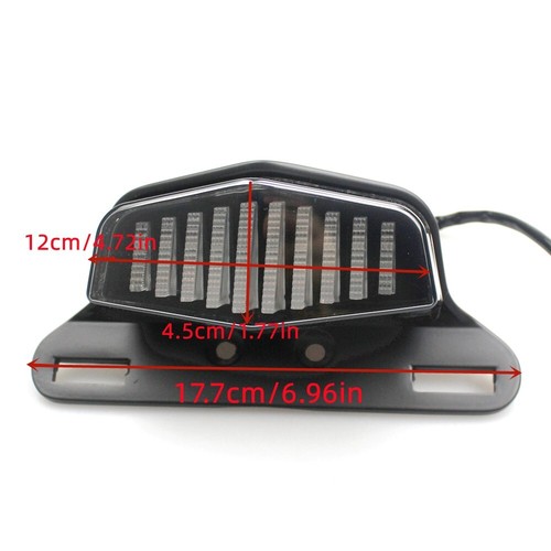 Luz trasera LED universal 12V para motocicleta luz de freno luz de funcionamiento luz giratoria - Imagen 2 de 6