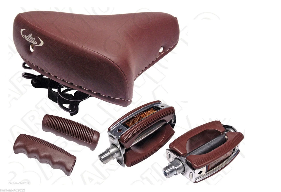 Sella MONTEGRAPPA + Manopole + Pedali Bici Graziella - City - Olanda - Bacchetta