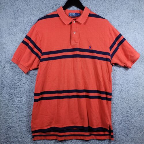 Vintage Polo Ralph Lauren Striped Black/Orange Size XL Preppy - Picture 2 of 7
