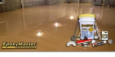 EpoxyMaster EMX003 Do-It-Yourself Epoxy Floor Paint Coating Kit, Tan (Gloss)