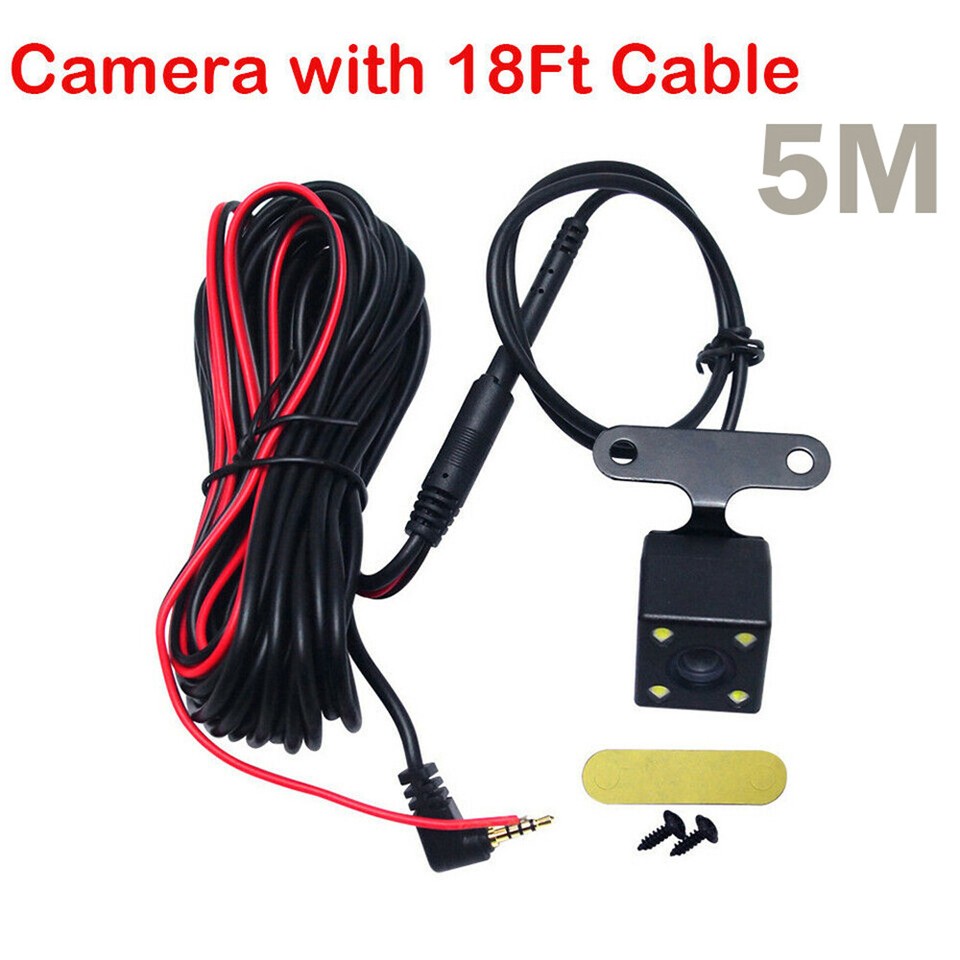 18/36 ft 5 Pin Rear View Parking Reverse Car Backup Camera Dash Cam ...