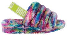 UGG Fluff Yeah Pixelate Women's Slipper, Size 6 - Multi-Color 1125007 