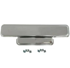 1951 1952 Ford Pickup Truck Radio Hole Cover Block Plate Chrome Metal 3211