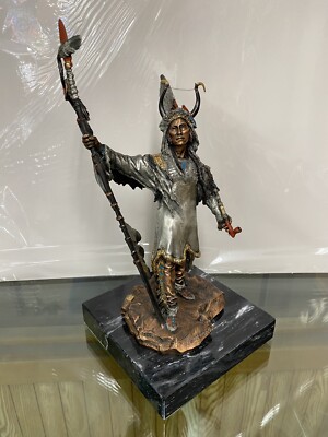 NATIVE AMERICAN SCULPTURE BY LEGENDS, ARTIST PROOF! READ DESCRIPTION FOR DETAILS