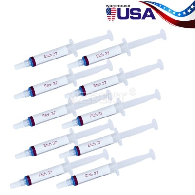 10X Dentex Dental Acid Etching Gel 37% 5 ml/syringe DX Etch 37