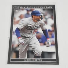 2022 Topps Derek Jeter Call of the Captain Mookie Betts #/125 Baseball Card