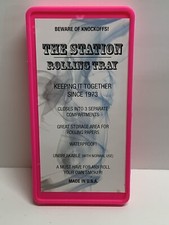 THE STATION ROLLING TRAY - PINK - MADE IN USA - STORAGE BOX - 3 Compartments