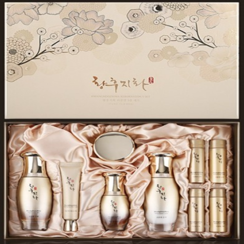 [Coreana] New Year Gift Set Anti Aging Skin Care 9pcs & Bag+Free Snail Mask *2ea - Afbeelding 1 van 16