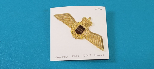 Vintage RCAF Canada Military Test Pilot Wings NAM/MNA OTTAWA Insignia Medal Pin - Picture 1 of 4