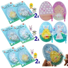 Pack of 2 Easter Egg Pinball Machines Party Bag Toys Pinball Game Children Gift