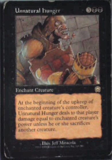 Unnatural Hunger - Mercadian Masques: #169, Magic: The Gathering Lp R97