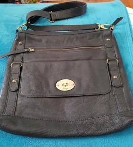 black soft leather crossbody bag