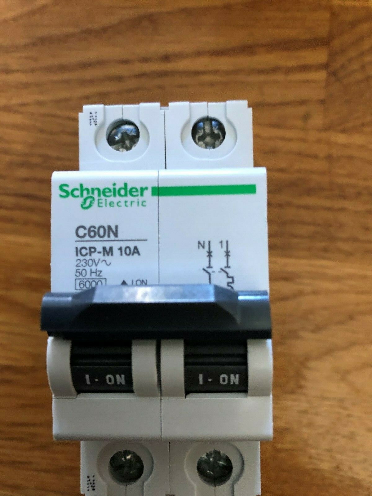 Schneider 11911  1p+N-ICP-M 10A  MCB  C60N  230v