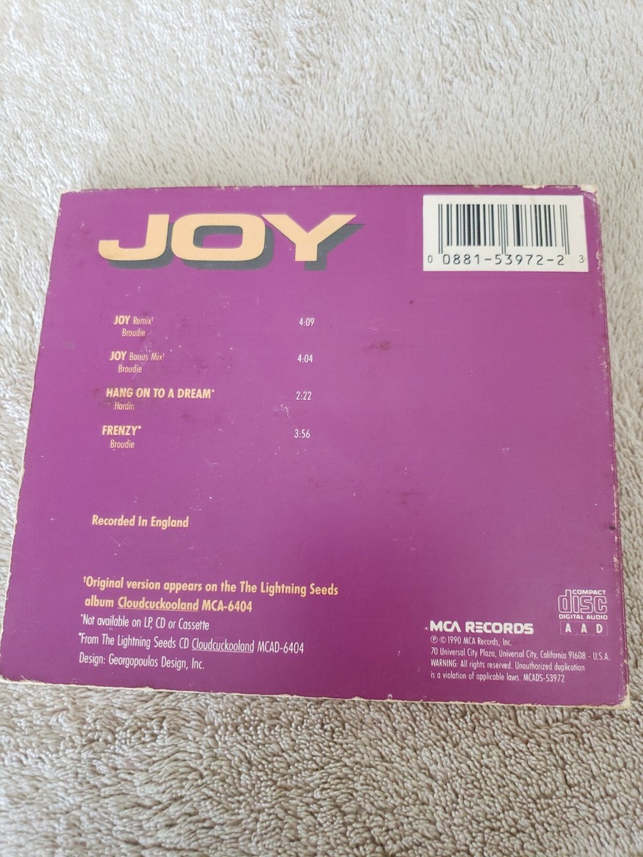 Joy [CD Single] [EP] by The Lightning Seeds (CD, Jan-1991, MCA