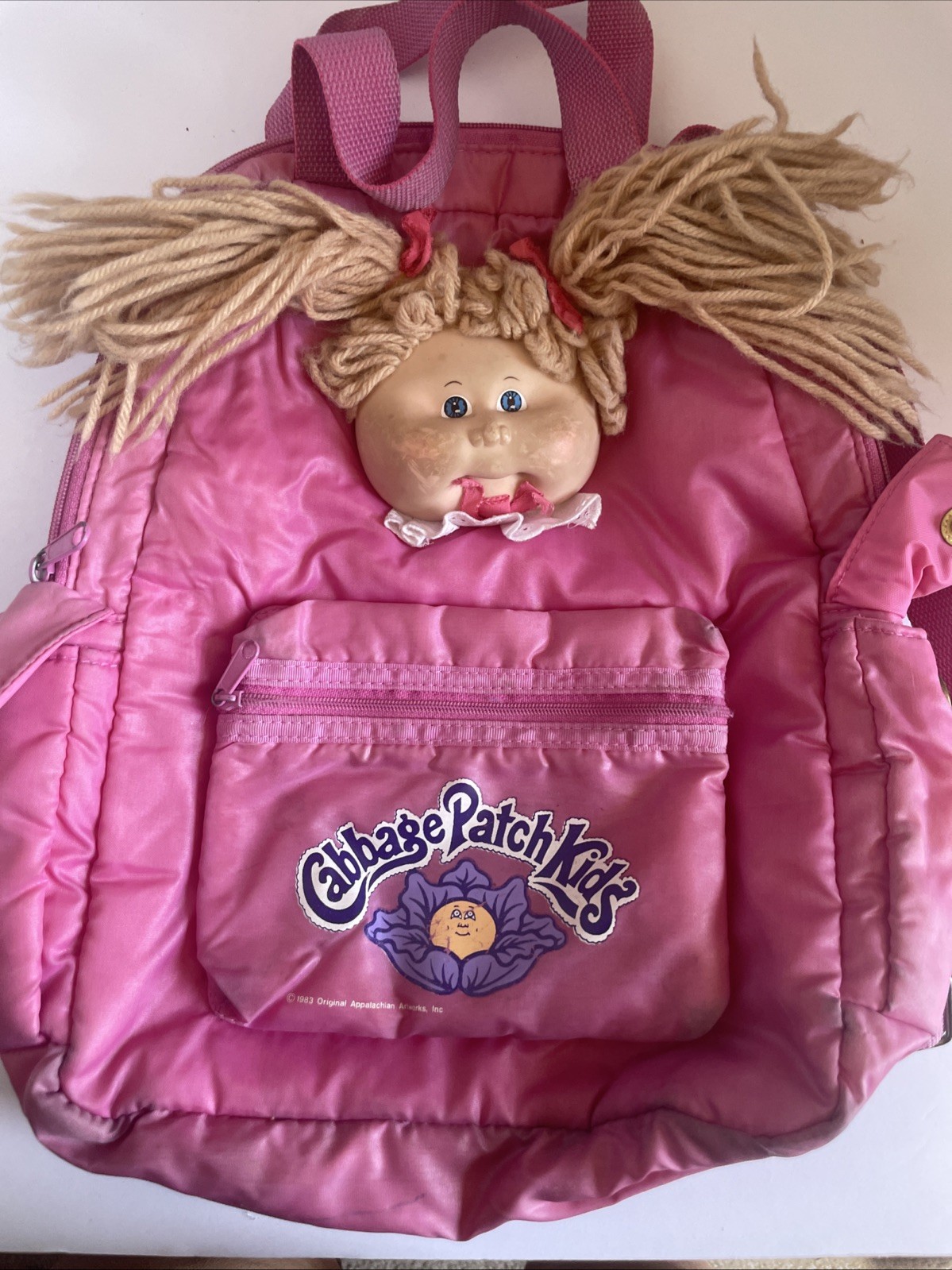 Vintage 1983 Cabbage Patch Kids, Pink Backpack
