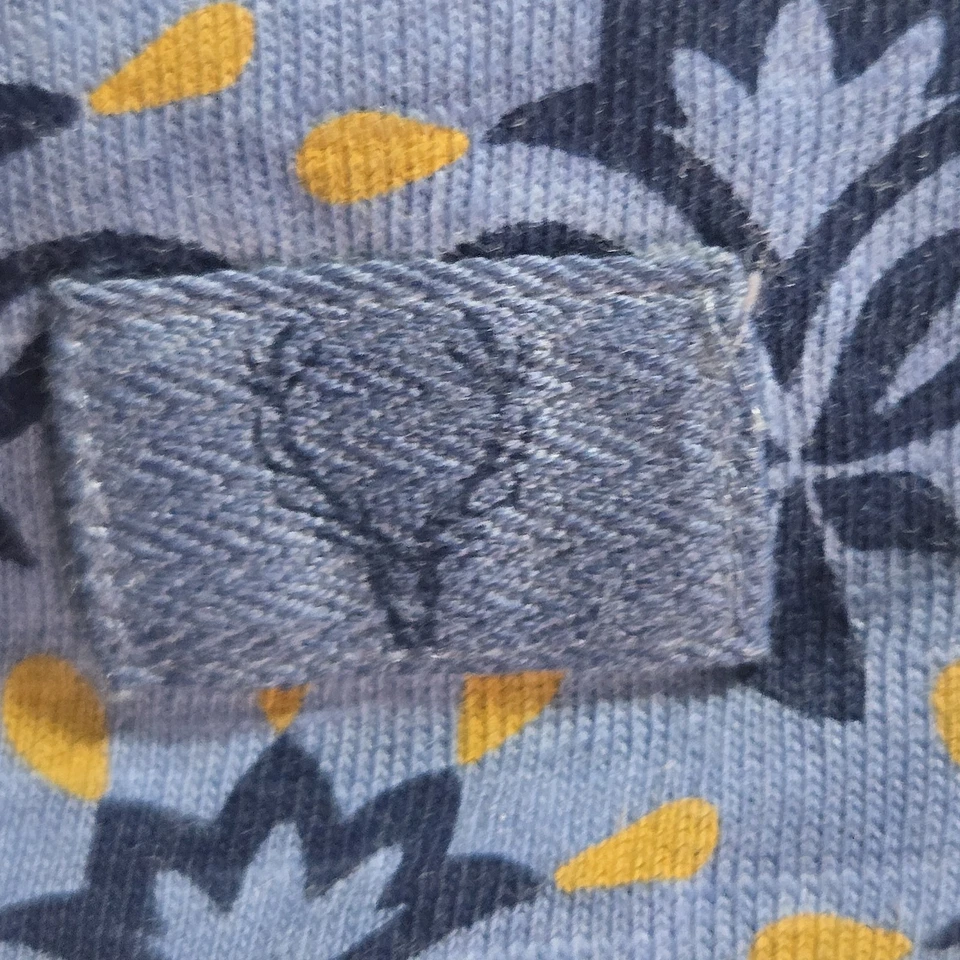 Camisa Allen Solly Jeans Para Hombres Preppy Floral Geo Estampado Algodón Manga Corta XL Foto 4 de 4