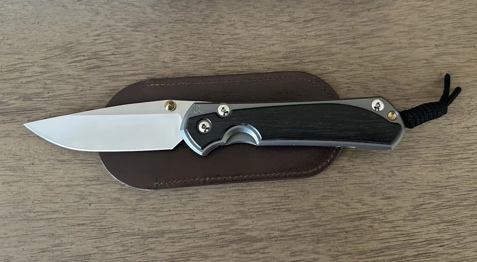 Cuchillos grandes Chris Reeve Sebenza 31 incrustación de roble pantano pulido L31-1136 RARO NUEVO Foto 4 de 4