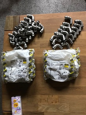 Viega Sanpress Inox 18mm Bögen , Muffen , T -Stücke , Übergänge , Wandscheiben