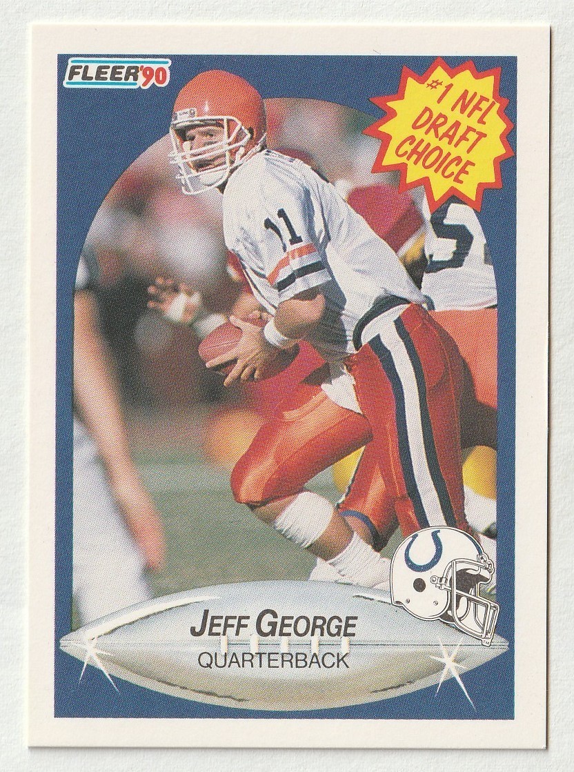 1990 Fleer #347 Jeff George RC
