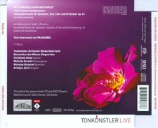 KRISTJAN JÄRVI FELIX MENDELSSOHN: SOMMERNACHTSTRAUM NEW SUPER AUDIO HYBRID CD