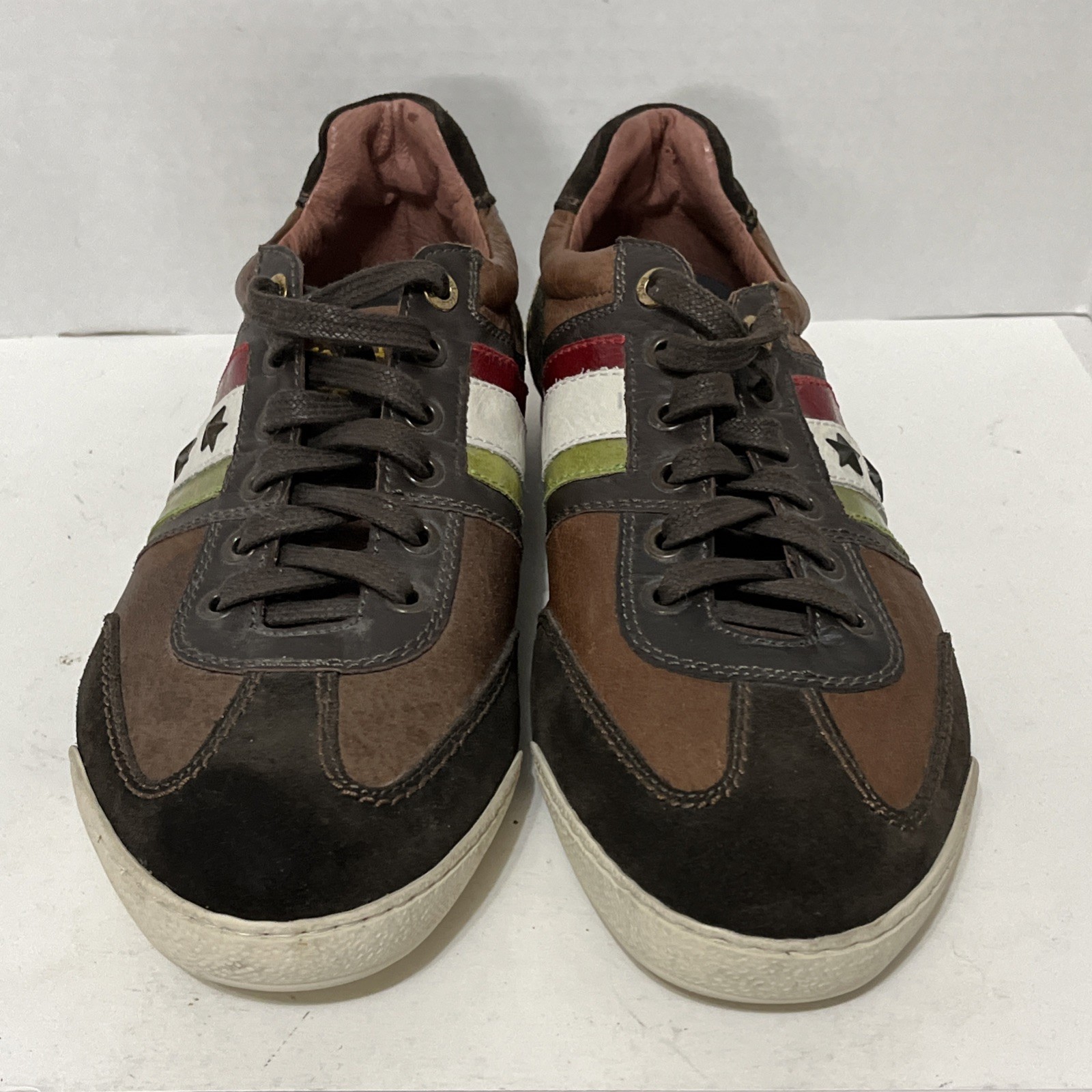 PANTOFOLA D’ORO pantofola d'oro 1032ner nera taglia US 10 EUR taglia 43 scarpe pelle stelle Italia