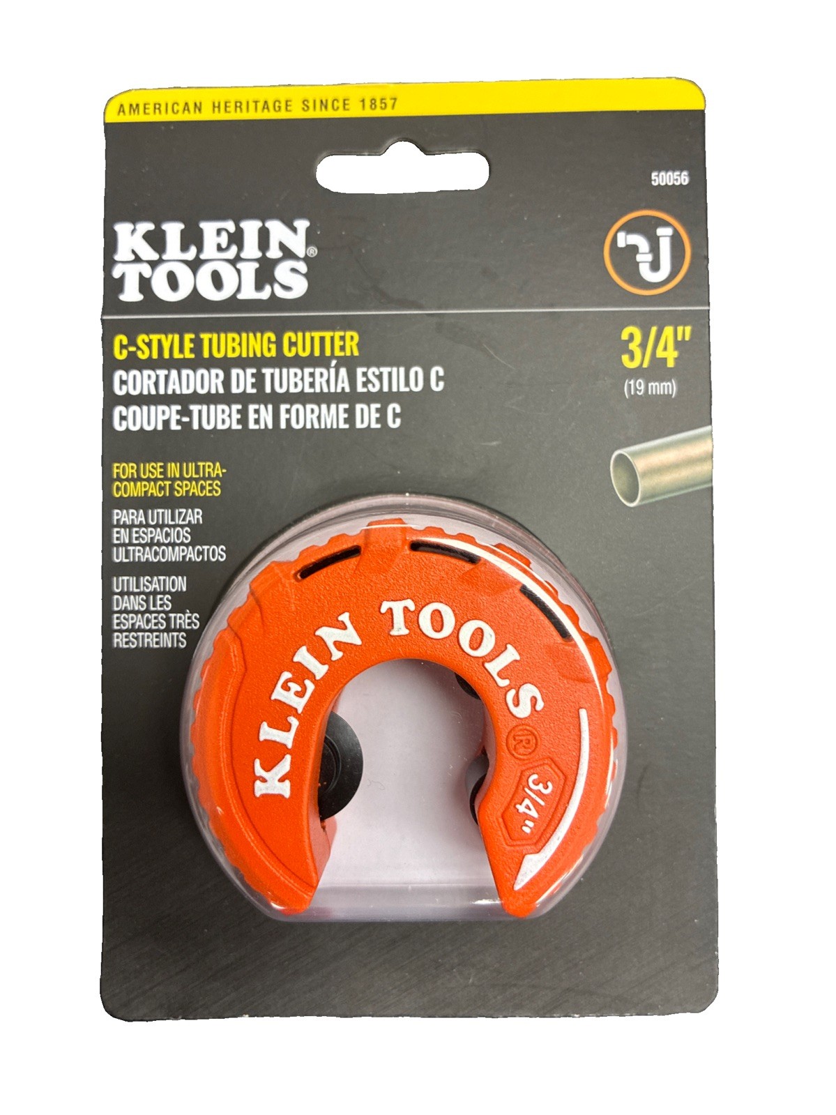Klein 50056 3/4" C-Style Copper Tubing Cutter (NEW SEALED)