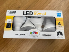 FEIT Electric LED Dimmable BR30 Flood Soft White 65 Watts 4 Pack M68A