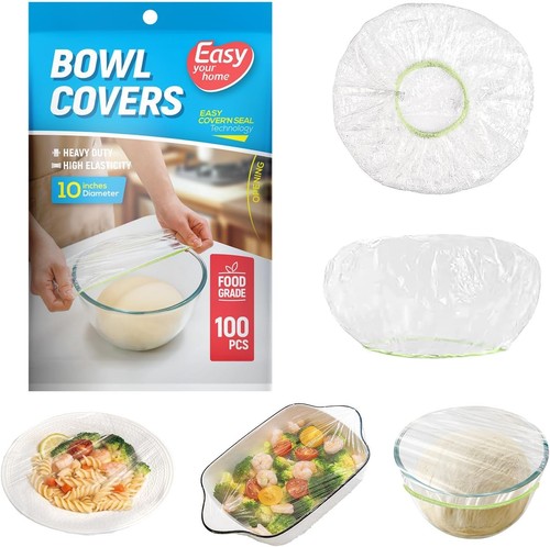 10Inch Bowl Covers, Food Cover Dish Covers, Elastic Stretch Food Stora - Picture 1 of 59