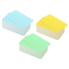 3.5" x 2" White Business Card Tickets, 300pcs Yellow Blue Green