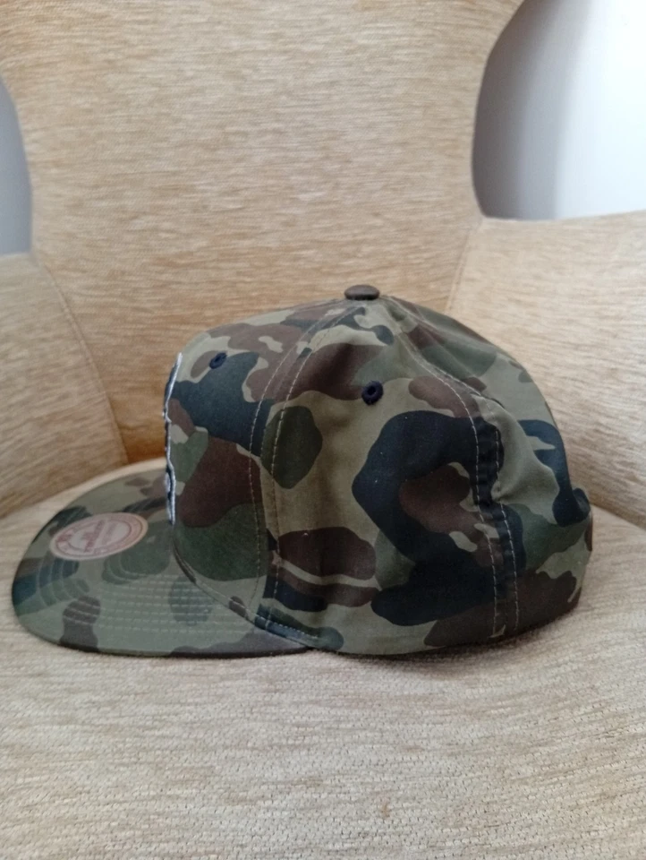 VINTAGE  Raro Mitchell & Ness Bucks Cappellino Mimetico Adjustable Streetwear  - Imagen 2 de 4