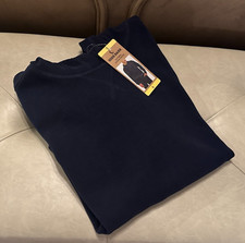 Eddie Bauer Men's Textured Lounge Hoodie - Small - Navy Blue