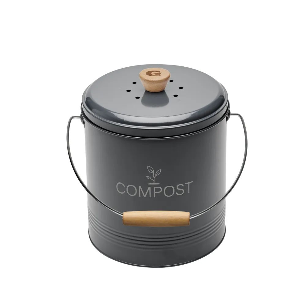 Seau à compost Guillouard robuste en métal galvanisé durable