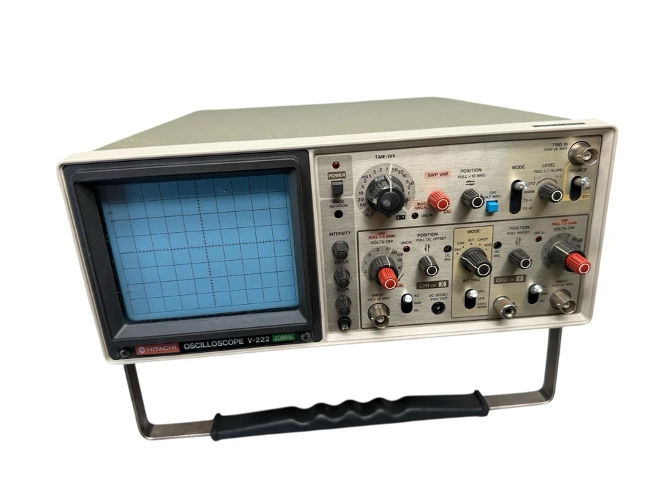Hitachi oscilloscope V-222 20MHz - Image 4 of 4