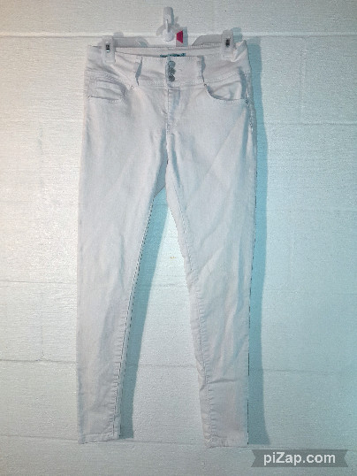 Wax Jean Butt I Love You Women's Size 11 White Booty Enhancing Stretch Jeans