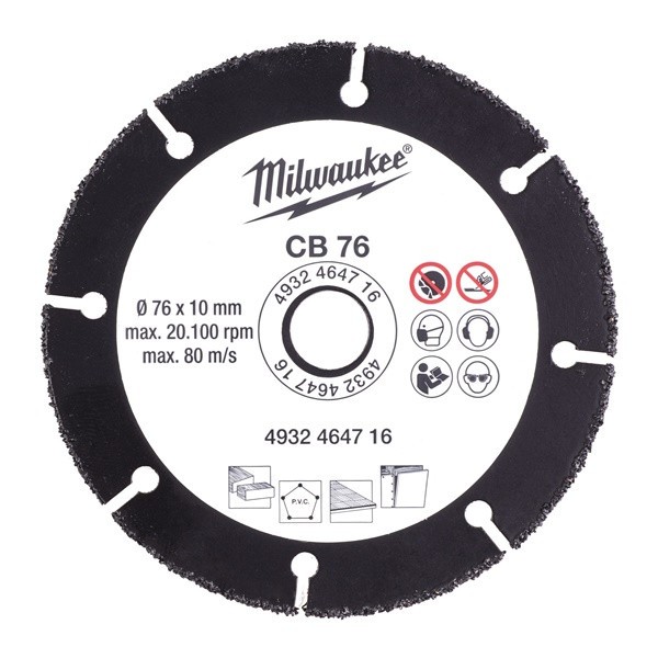 Milwaukee Carbide Disc CB 76mm-1pc - 4932464716