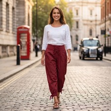 Tr260 Vintage Style Cotton Harem Hippie Boho Woman Ladies Pant TROUSER Nepal