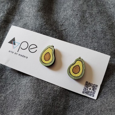 Avocado Stud Earrings by Point Element NWT food earrings