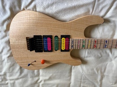 Kiesel JB24 Jason Becker Numbers Electric Guitar Floyd Rose Case 6 lbs. 15 oz.