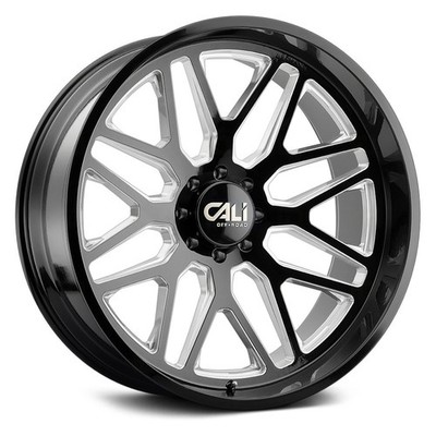 Cali Offroad 9115 INVADER Wheels 24x14 (-76, 6x135, 87.1) Black Rims Set of 4