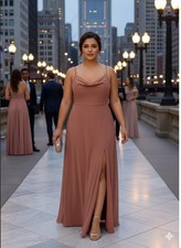 Morilee Madeline Gardner - Bridesmaid Dress - Style 21632 Rust -Size 20