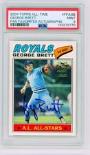 2004 Topps All Time Fan Favorites Autographs George Brett PSA 9 POP 2 Rare B2