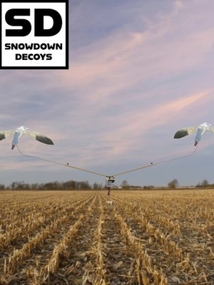SnowDown Decoys 2 Arm Low Pro Rotary Vortex Motion Flyer Machine Snow Goose
