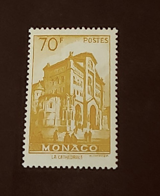 CLASSIC DEFINITIVES 70FR VF MNH MONACO K6