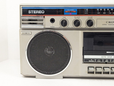 Crown Stereo Radio Recorder Model CSC-130 F Japan Tested Cassette