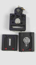 3x Lot Misc. Quick Release Plates For Cameras And Tripods