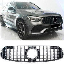 ? GRILL K&uuml;hlergrill f&uuml;r Mercedes GLC W253 X253 C253 AMG MOPF Panamericana 19-23