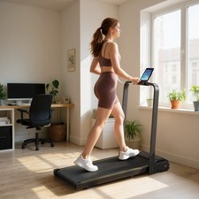 Walking Pad Treadmill, Foldable Under Desk Treadmill with Incline