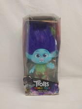 DreamWorks Blue Trolls World Tour Toddler Branch 9" Doll w/ Comb NIB-Box Damaged